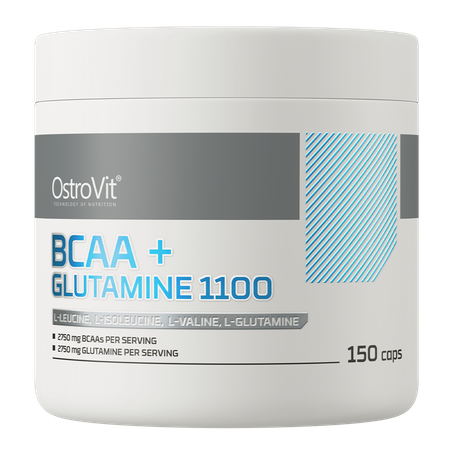 OstroVit BCAA + Glutamina 1100 mg 150 cápsulas