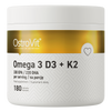 OstroVit Omega 3 D3+K2 180 cápsulas