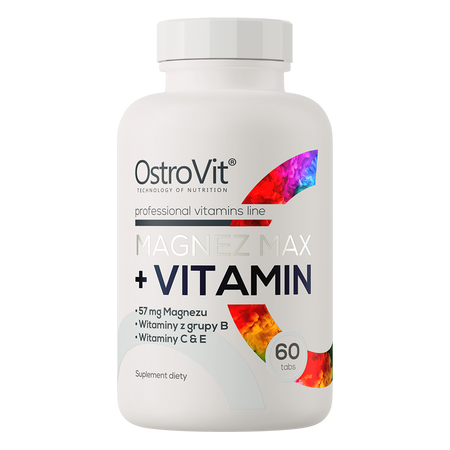 OstroVit Magnesio MAX + Vitamina 60 comprimidos