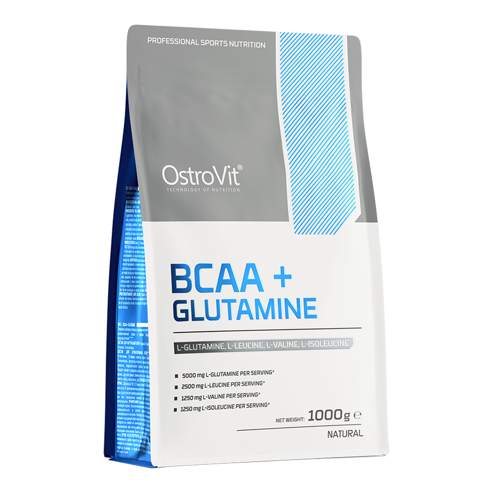 OstroVit BCAA + Glutamina 1000 g sabor natural