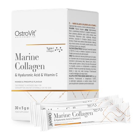 OstroVit Colágeno Marino + Ácido Hialurónico + Vitamina C 5 g x 30 CAJA