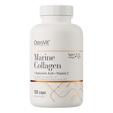 OstroVit Colágeno Marino + Ácido Hialurónico + Vitamina C 120 cápsulas