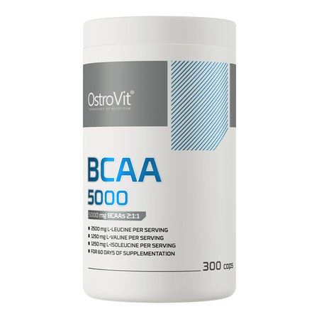 OstroVit BCAA 5000 mg 300 cápsulas