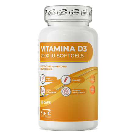 Ethic Nutraceutici Vitamina D3 2000 IU 60 cápsulas