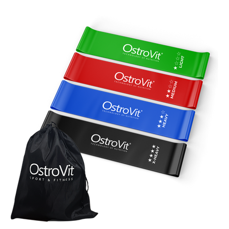 OstroVit Juego de 4 gomas de entrenamiento + bolsa