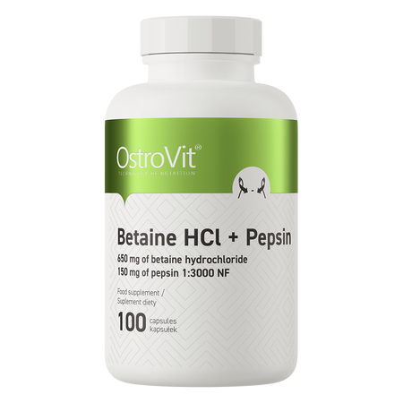 OstroVit Betaína HCl + Pepsina 100 cápsulas