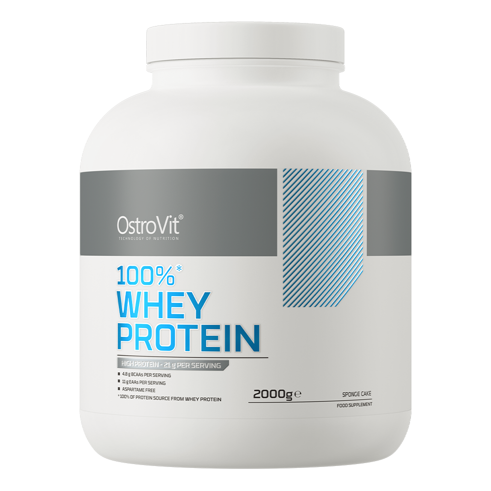 OstroVit 100% Whey Protein 2000 g sabor bizcocho