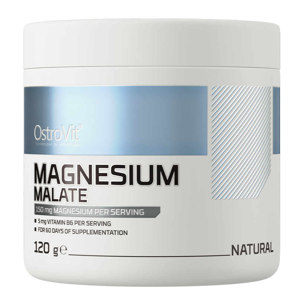 OstroVit Magnesio malato 120 g sabor natural