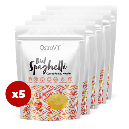 OstroVit Diet Espaguetis Zanahoria Fideos Konjac 5 x 400 g
