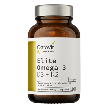 OstroVit Pharma Elite Omega 3 D3 + K2 30 cápsulas