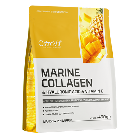 OstroVit Colágeno Marino + Ácido Hialurónico + Vitamina C 400 g