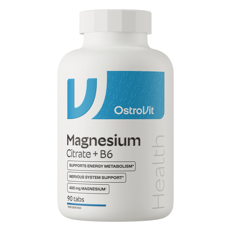 OstroVit Citrato de magnesio 400 mg + B6 90 comprimidos