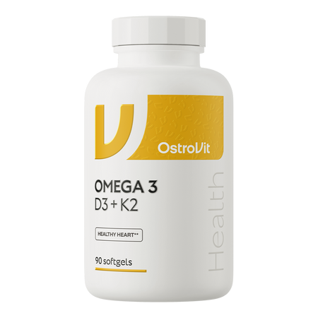 OstroVit Omega 3 D3+K2 90 cápsulas