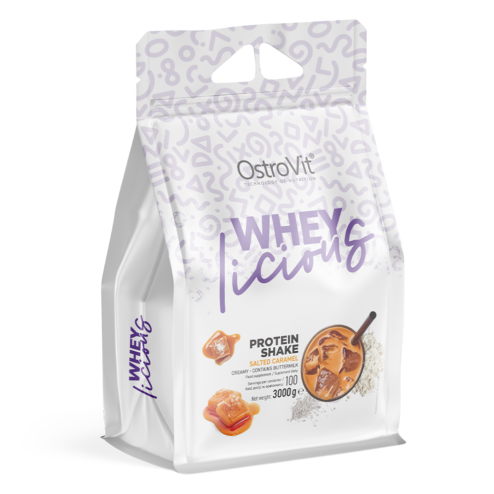 OstroVit WHEYlicious 3000 g sabor caramelo salado