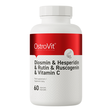 OstroVit Diosmina + Hesperidina + Rutina + Ruscogenina + Vitamina C 60 cápsulas