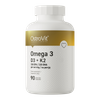 OstroVit Omega 3 D3+K2 90 cápsulas