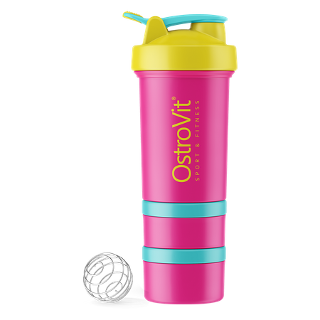 OstroVit Shaker Premium 450 ml Edición Miami Vibes