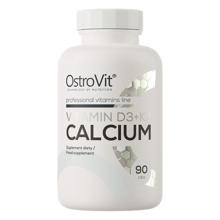 OstroVit Vitamina D3 + K2 + Calcio 90 comprimidos