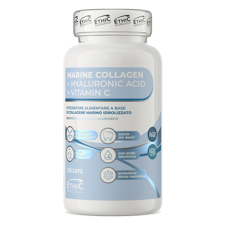 Ethic Nutraceutici Marine Collagene + Hyaluronic Acid + Vitamina C 120 cápsulas
