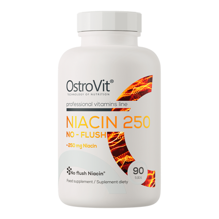 OstroVit Niacina 250 NO-FLUSH 90 comprimidos