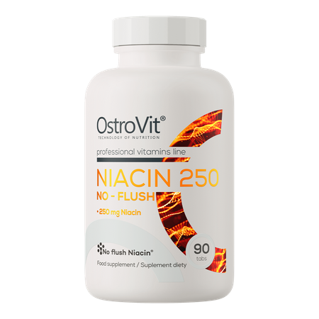 OstroVit Niacina 250 NO-FLUSH 90 comprimidos