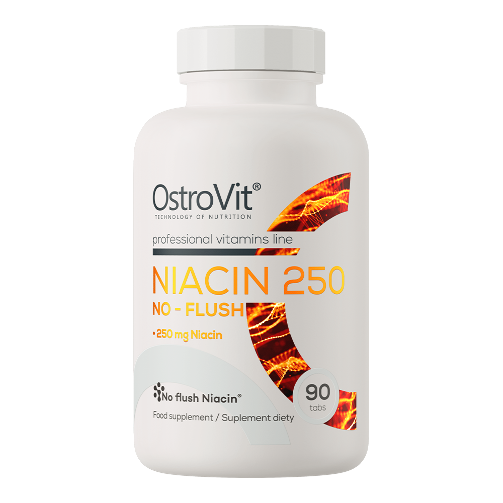 OstroVit Niacina 250 NO-FLUSH 90 comprimidos