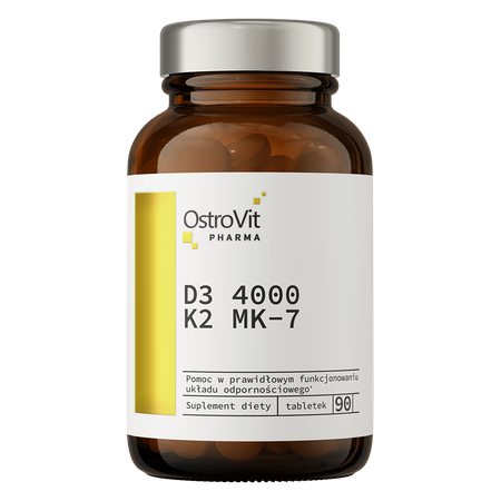 OstroVit Pharma D3 4000 UI + K2 MK-7 90 comprimidos