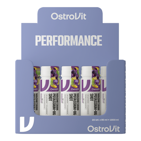 OstroVit Magnesio Potasio + B6 Shot 20 x 80 ml