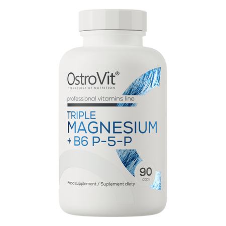 OstroVit Triple Magnesio + B6 P-5-P 90 cápsulas