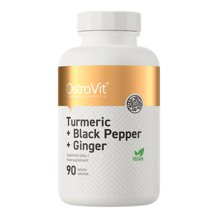 OstroVit Curcumina + Pimienta Negra + Jengibre 90 comprimidos