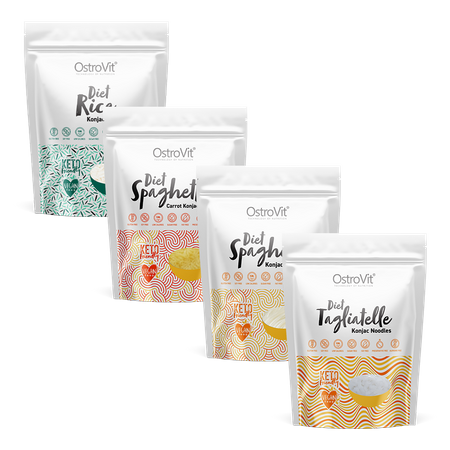 OstroVit Konjac Mezcla de fideos de arroz 4 x 400 g