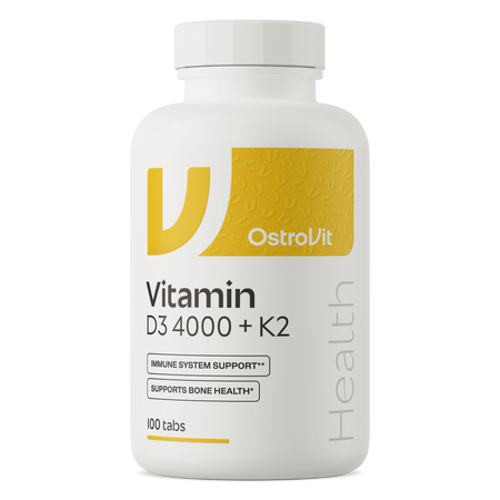 OstroVit Vitamina D3 4000 UI + K2 100 comprimidos