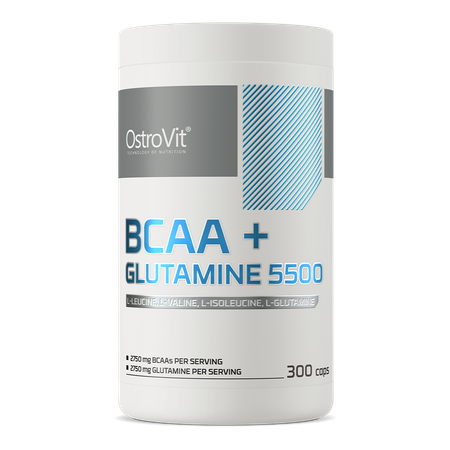 OstroVit BCAA + Glutamina 5500 mg 300 cápsulas
