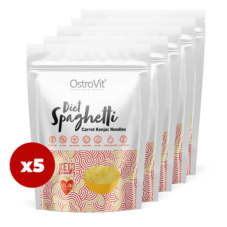 OstroVit Diet Espaguetis Zanahoria Fideos Konjac 5 x 250 g
