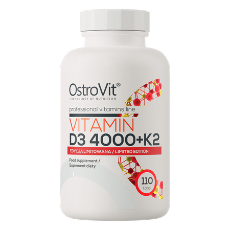 OstroVit Vitamina D3 4000 UI + K2 110 comprimidos