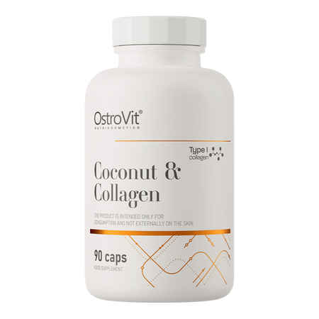OstroVit Colágeno Marino + Aceite de Coco MCT 90 cápsulas